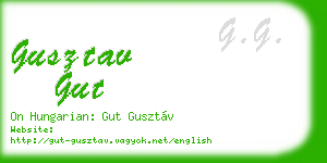 gusztav gut business card