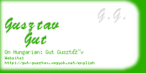 gusztav gut business card